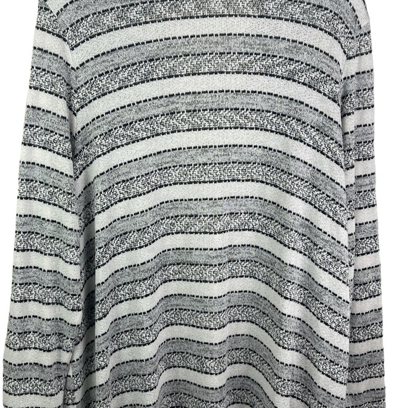 Lane Bryant 22/24 Rayon Blend Open Front Long Soft Knit Duster Striped Cardigan - Picture 10 of 15